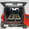 The BlitzBed Sleeping Platform for SUVs - Double 40-60/0-Drawer/Armor Black