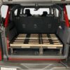 The BlitzBed Sleeping Platform for SUVs - Double 40-60/0-Drawer/Armor Black