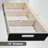 The BlitzBed Sleeping Platform for SUVs - Double 40-60/2-Drawer/Armor Black