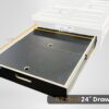 The BlitzBed Sleeping Platform for SUVs - Double 40-60/2-Drawer/Armor Black