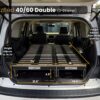 The BlitzBed Sleeping Platform for SUVs - Double 40-60/0-Drawer/Armor Black