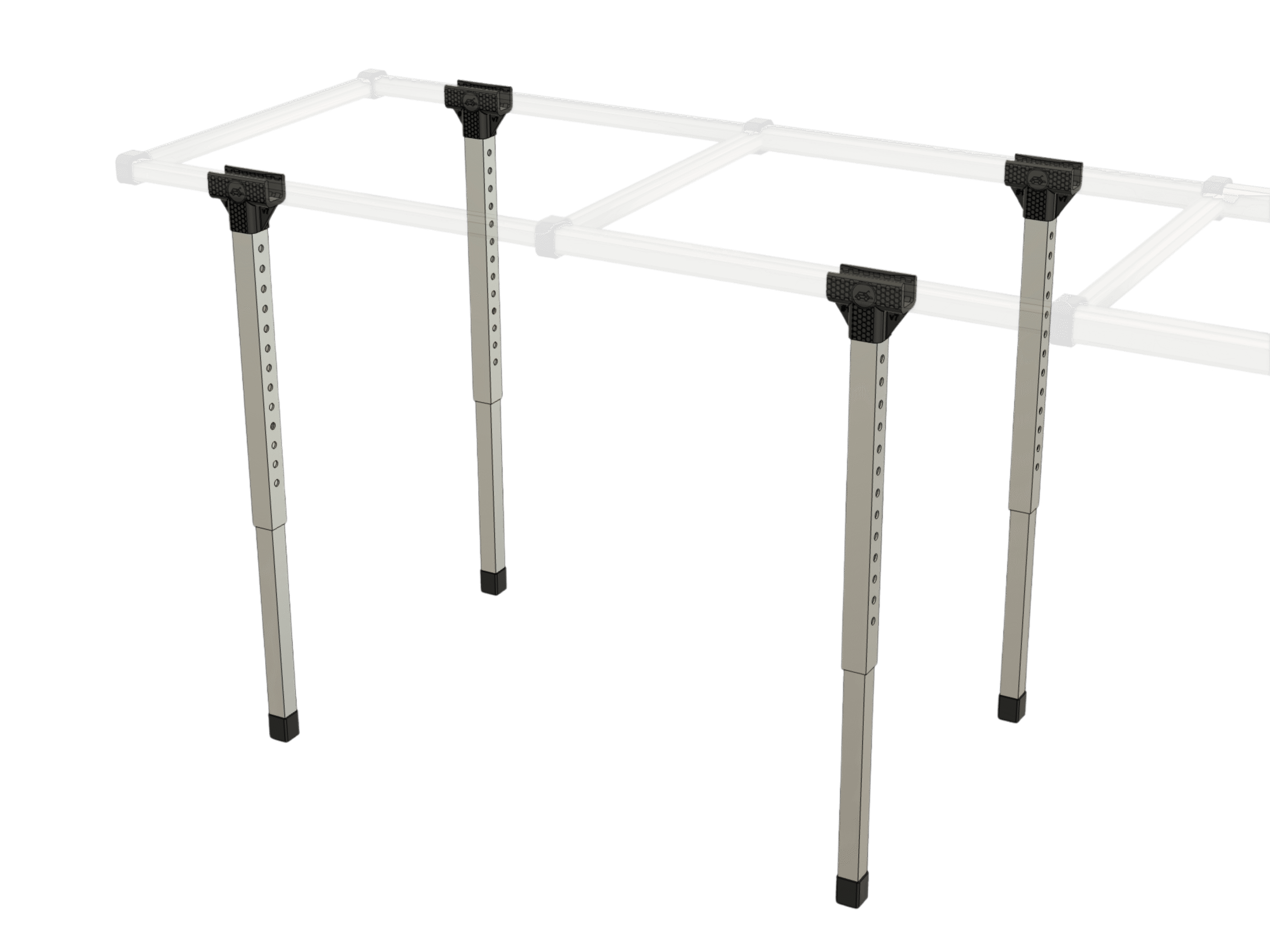 Middle + end supports