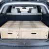 The BlitzBed Sleeping Platform for SUVs - Double 40-60/2-Drawer/Standard